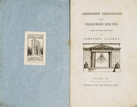 Astolfi, Giovanni Costruzioni geometriche dell'Orologio Solare sopra un piano...