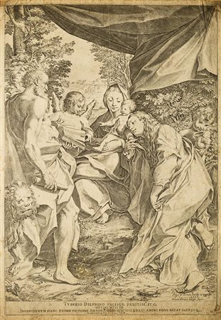 Carracci, Agostino La Madonna col bambino, San Gerolamo e la Maddalena...