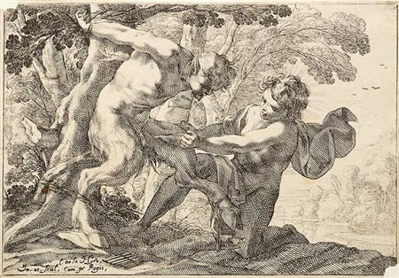 Hyre, Laurent de la Apollo e Marsia Acquaforte, sec. XVII, firma manoscritta...