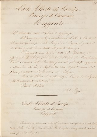 Manoscritto - Risorgimento - Genova Diversi documenti politici dell’anno 1821...