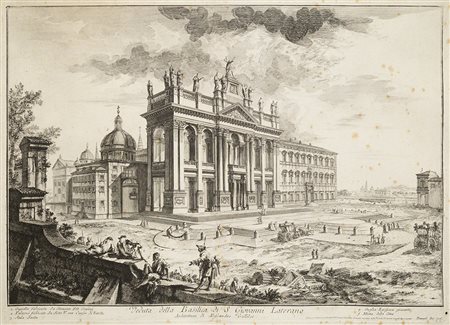 Piranesi, Giovanni Battista Veduta della Basilica di San Giovanni Laterano...