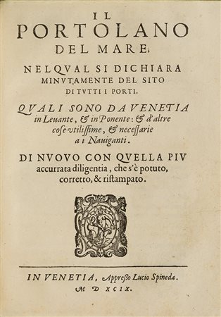 Portolano Il Consolato del mare; nel quale si comprendono tutti gli statuti,...