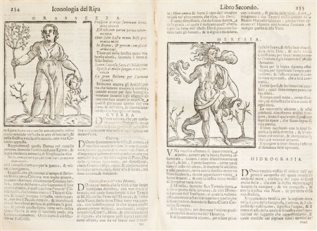 Ripa, Cesare Iconologia Venezia, Pezzana, 1669. In 4°. Grande marca...