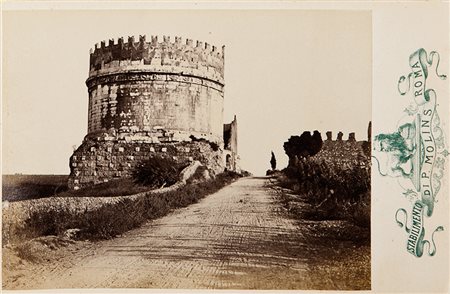 Roma - [Molins, Pompeo] Album fotografico di fine ottocento (1870 c.ca), mm....