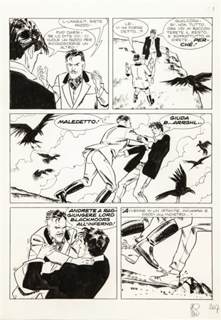 Angelo Stano "Dylan Dog - Il pozzo dei dannati", 1999 matita e china su...