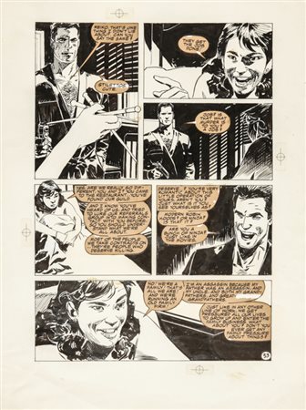 Jorge Zaffino "The Punisher - Assassin's Guild", 1988 china su cartoncino,...