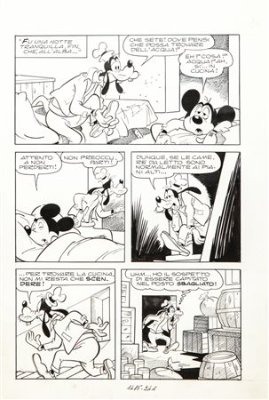 Giovan Battista Carpi "Topolino e lo stendardo perduto", 1984 matita e china...