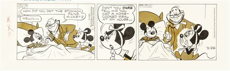 Floyd Gottfredson "Mickey Mouse", 1970 matita, china e retino su cartoncino,...