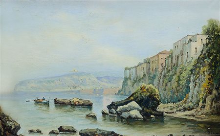 SCOPPA RADAMES XIX - XX SecoloSorrentoolio su tavola cm. 17x27,5; firma in...