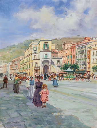 BRANCACCIO CARLO Napoli 06/03/1861 - 1920Torretta, Napoliolio su tavola cm....