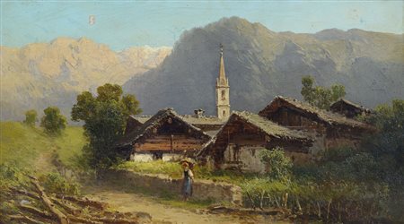 LELLI GIOVANNI BATTISTA Milano 21/06/1827 - 13/04/1887Valtellina, 1854olio su...