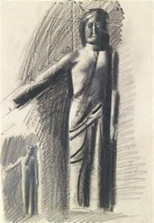 Mario Sironi Sassari 1885 - Milano 1961 Figura allegorica, 1940-41 Matita e...