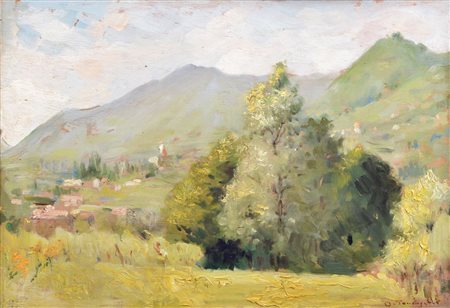 ONOFRIO TOMASELLI (Bagheria (Pa) 1866 - Palermo 1956) OLIO su tavoletta...