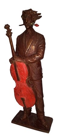 Talani Giampaolo Musicista scultura in bronzo, h. cm. 38, es. 76/99...