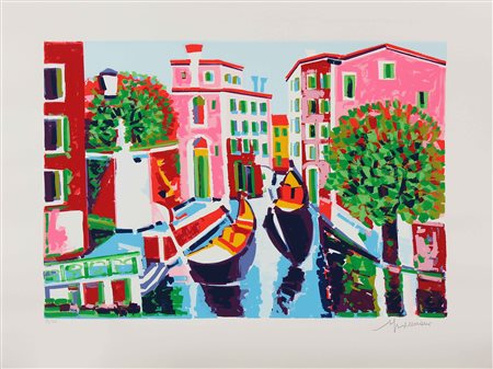 FACCINCANI ATHOS (n. 1951) Venezia. Litografia. Cm 80,00 x 60,00....