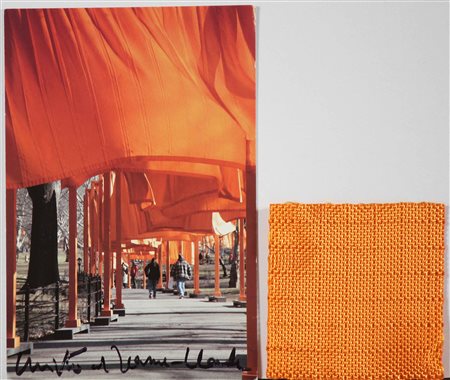 CHRISTO' (n. 1935) & JEANNE-CLAUDE (1935 - 2009) Senza titolo. Cartolina. Cm...