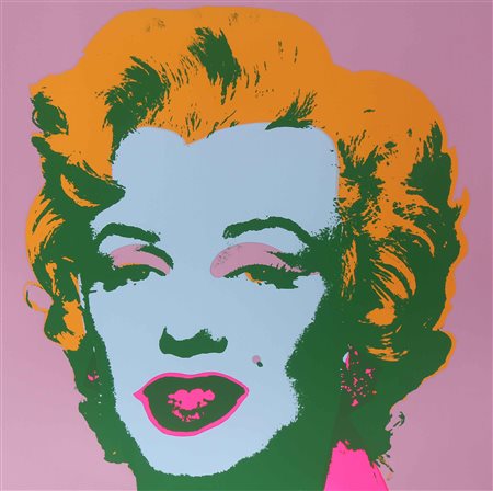 WARHOL ANDY (1928 - 1987) Marilyn. Serigrafia. Cm 91,00 x 91,00. Al retro...