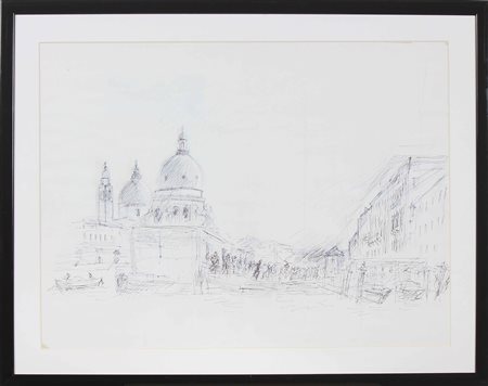 CASCELLA MICHELE (1892 - 1989) Senza titolo. Disegno. Cm 70,00 x 50,00. Al...