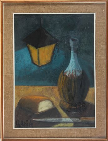 VOLPI ALBERTO (XX SEC.) Natura morta. 1961. Olio su tela . Cm 50,00 x 70,00....