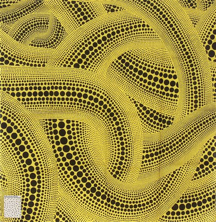 KUSAMA YAYOI (n. 1929) Bandana. Stampa su cotone. Cm 55,00 x 55,00. Edizione...