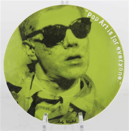 WARHOL ANDY (1928 - 1987) Lotto composto da n. 4 piattini. Selfportrait -...