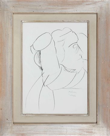 MELONI GINO (1905 - 1989) Figura. 1944. Carboncino su carta. Cm 25,00 x...