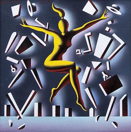 KOSTABI MARK Los Angeles 27/11/1960Kick start, 2014olio su tela cm. 30x30,...