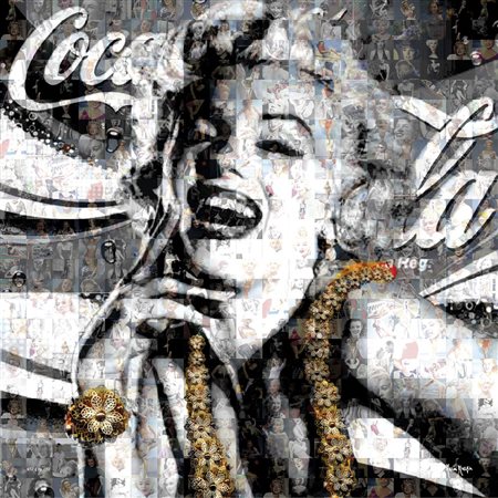 MURGIA MARIA Ossi (SS) 1935Omaggio a Marilyn Monroe, 2015fotomosaico digitale...