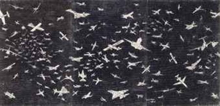 ALIGHIERO BOETTI (1940-1994) Aerei firmato e datato alighiero e boetti 1983...