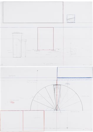 Rebecca Horn N. 1944 SENZA TITOLO SIGNED, INSCRIBED AND DATED 80, EACH...