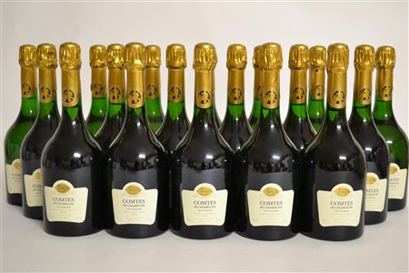 Comtes de Champagne Blanc de Blancs Taittinger 1999 18 bt E Quattro bt con...