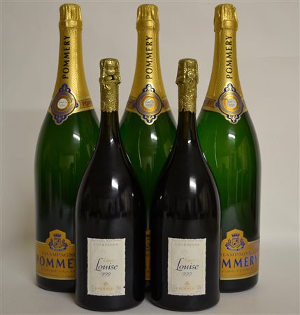 Selezione Pommery Cuvee Louise 1999 - 2 bt Mg Vintage 1990 - 3 bt DMg csl...