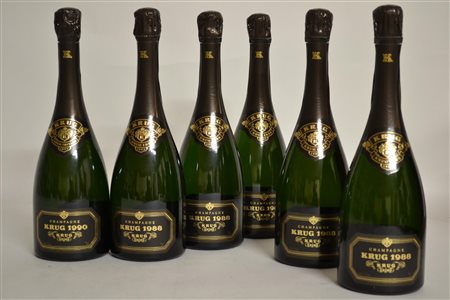 Krug 1990 - 1 bt cs 1988 - 5 bt cs (confezioni singole) 6 bt E