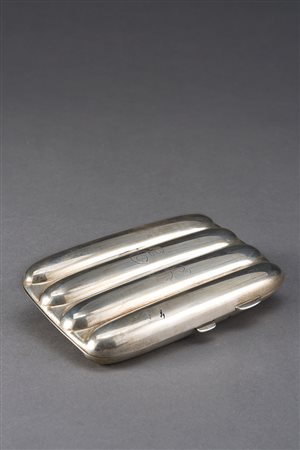 Portasigari in argento cifrato EB (Enrica Bongiorno) (gr 145)