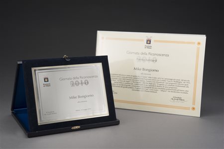 Premio Isimbardi 2010 della Provincia di Milano, Giornata della Riconoscenza,...