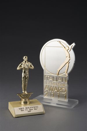 Lotto composto da due premi "Italian Leadership award 2011" e "Best T.V. Show...