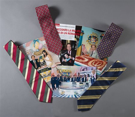 Lotto di quattro cravatte Marinella di diversi colori di cui due a motivi...