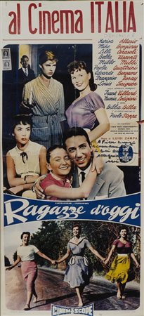 Locandina cinematografica del Film "Ragazze d'oggi" (cm 70,5x33) In cornice
