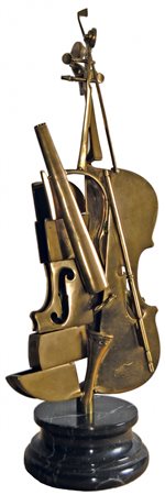 ARMAN FERNANDEZ Nizza 1921 - 2005 Violon cubiste 2004 scultura in bronzo...