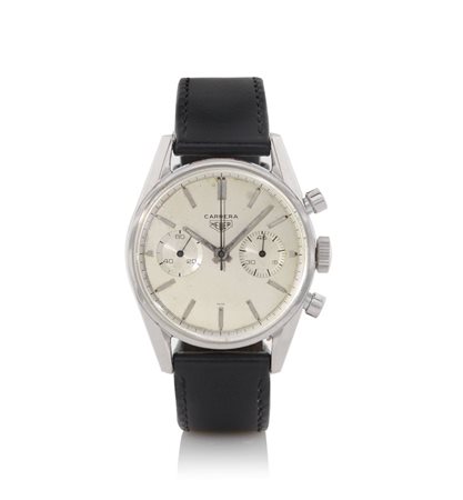 HEUER HEUER CARRERA CRONOGRAFO ANNI '60.C. in acciaio con fondello a vite e...