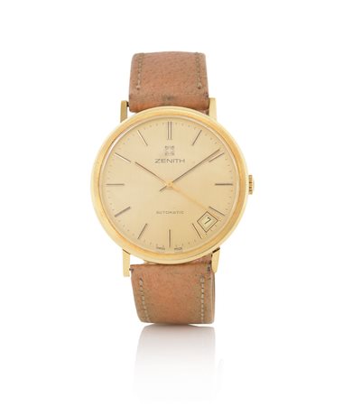 ZENITH ZENITH AUTOMATIC ANNI '80.C. in oro giallo 18 kt. Q. champagne con...