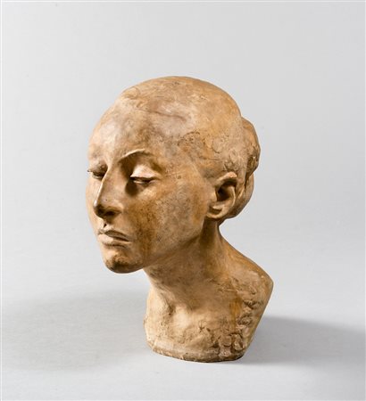 NICOLA D'ANTINO Caramanico Terme 1880 - Roma 1966 Busto di donna Scultura in...