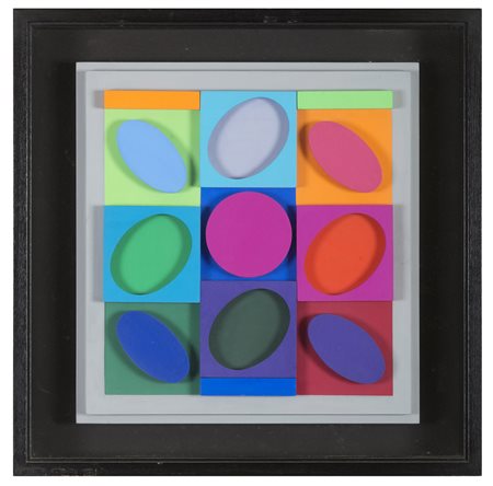 VICTOR VASARELY Pecs 1906 - Parigi 1997 Sellem positiv, 1967 Multiplo in...