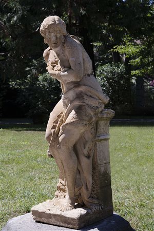 Maestro della fine del sec.XVIII "La casta Susanna" scultura in marmo(h.cm...