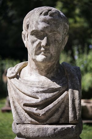Artista dell'inizio del sec.XIX "Imperatore" mezzo busto in marmo bianco...