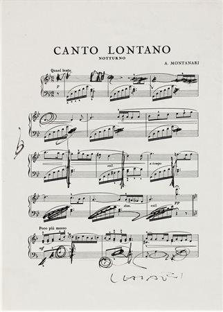 Giuseppe CHIARI Firenze 1926 - Firenze 2007 Canto lontano, tecnica mista su...