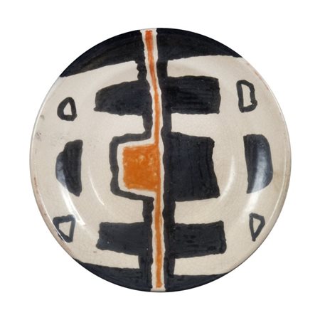 GIUSEPPE CAPOGROSSI (1900-1972) Senza titolo 1961ceramica smaltata diam cm...