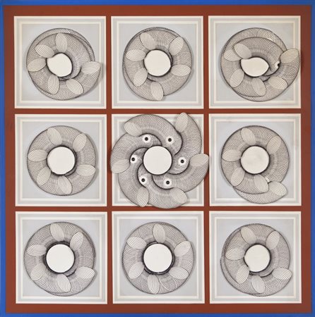 SUTEJ MIROSLAV (1936-2005) Senza titolotecnica mista cm 62x62x2,5esposizione:...