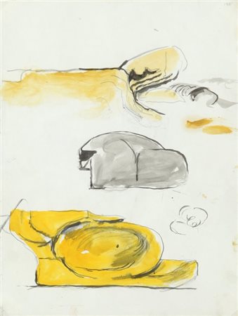 GRAHAM SUTHERLAND (1903-1981) Senza Titolo acquerello su carta cm...