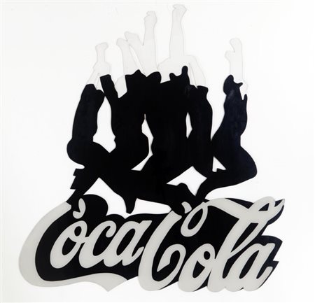 MARCO LODOLA (1955-) Coca Cola 1992perspex e smalti cm 132x120firmato, datato...